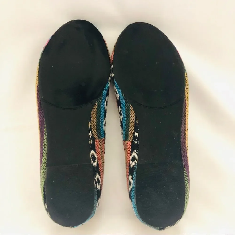 Mix no.6 Aztec Canvas Baja Loafer Flat